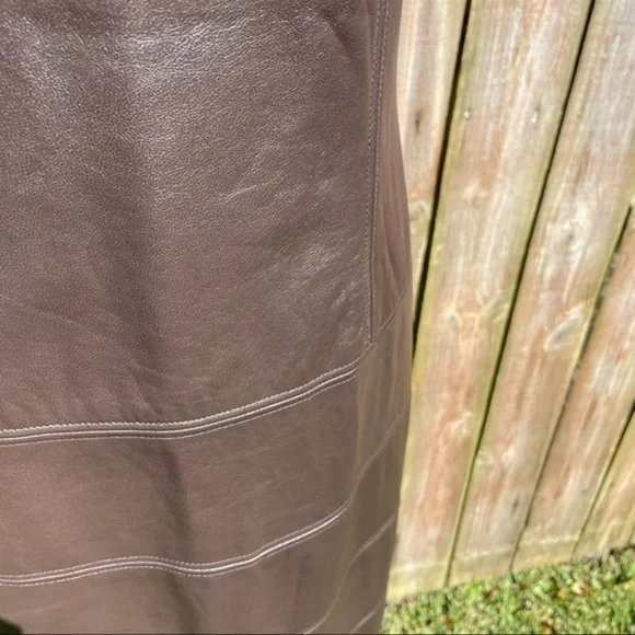 TERI JON SPORTSWEAR Brown Mixed Media Sleeveless Dress 6 - Picture 13 of 15